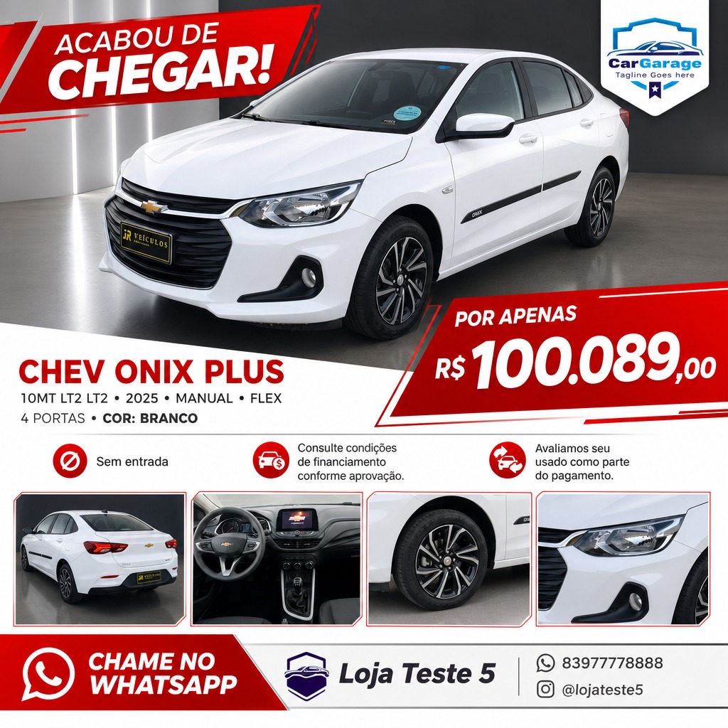 Criativo Chev Onix Plus 2025